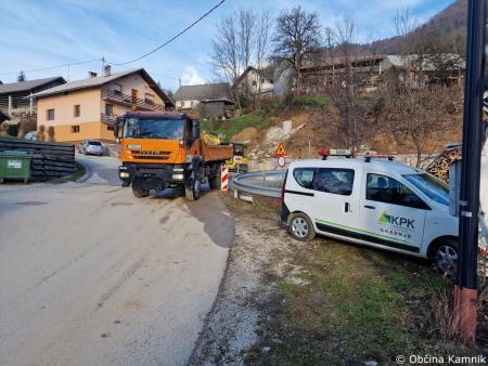 Sanacija zemeljskega plazu nad JP 660473 Županje Njive (2)